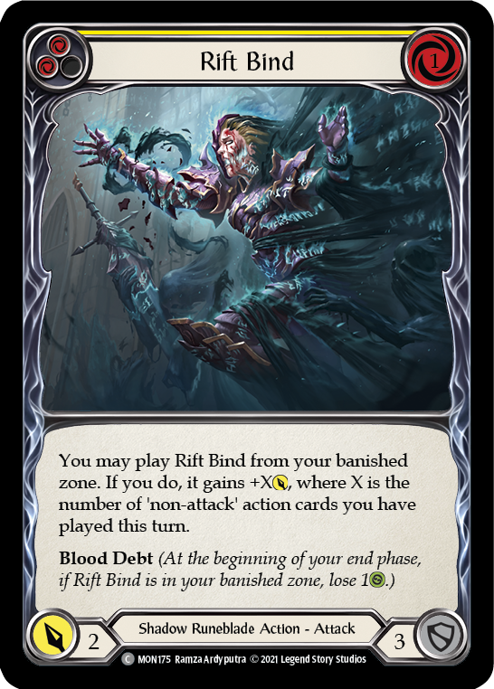 Rift Bind (Yellow) [MON175] (Monarch)  1st Edition Normal | L.A. Mood Comics and Games