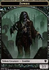 Zombie // Gold Double-Sided Token [Commander 2017 Tokens] | L.A. Mood Comics and Games
