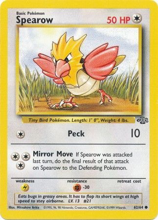 Spearow (62/64) [Jungle Unlimited] | L.A. Mood Comics and Games