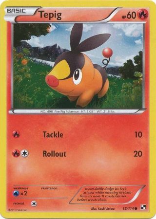 Tepig (15/114) (Cosmos Holo) [Black & White: Base Set] | L.A. Mood Comics and Games