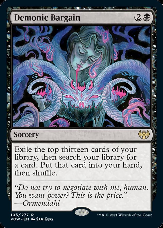 Demonic Bargain [Innistrad: Crimson Vow] | L.A. Mood Comics and Games