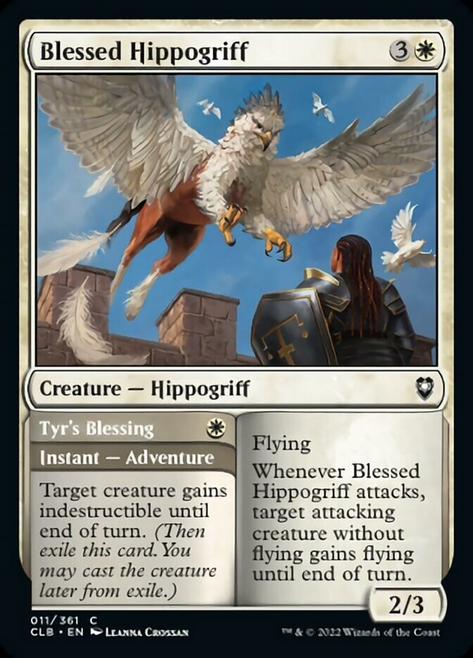 Blessed Hippogriff // Tyr's Blessing [Commander Legends: Battle for Baldur's Gate] | L.A. Mood Comics and Games