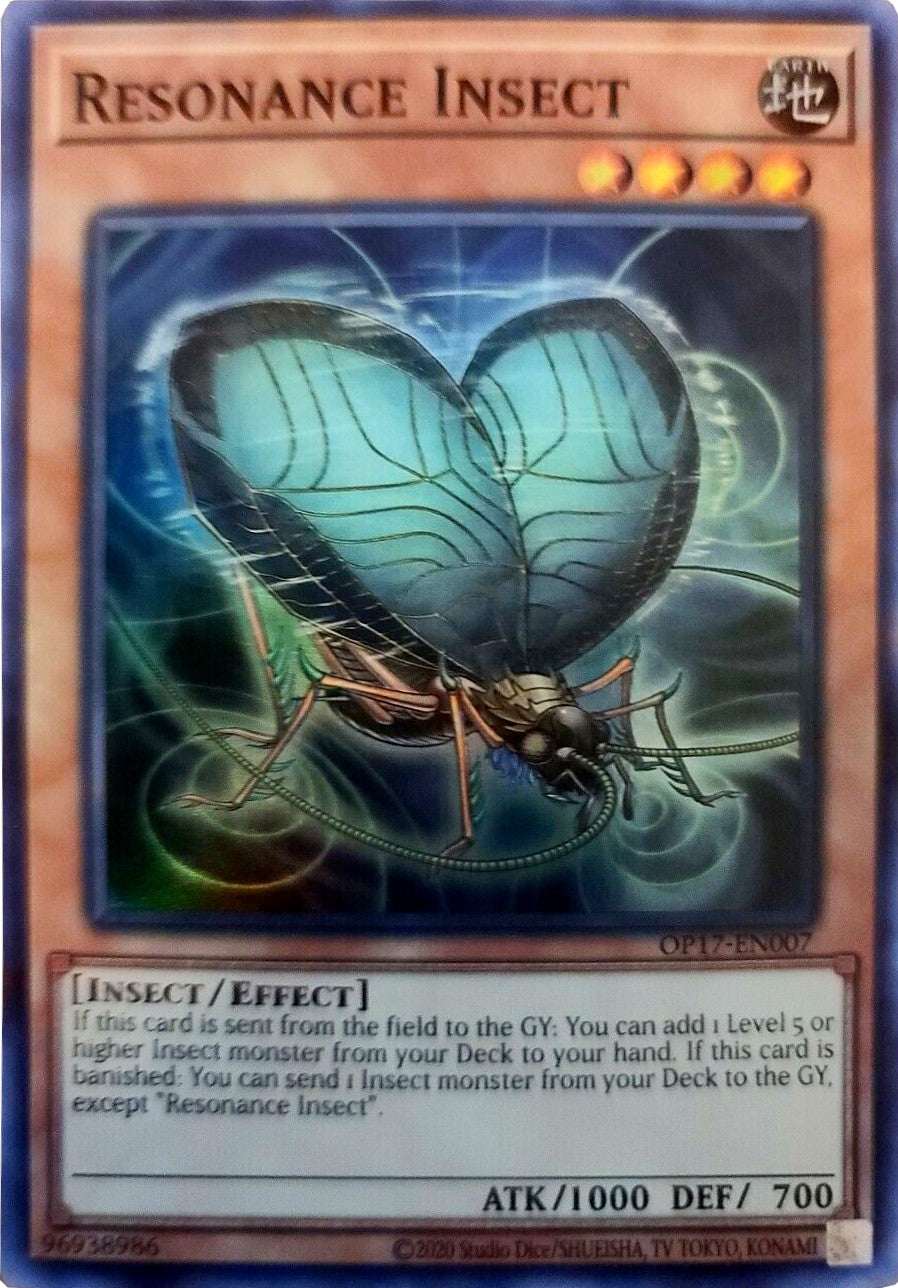 Resonance Insect [OP17-EN007] Super Rare | L.A. Mood Comics and Games