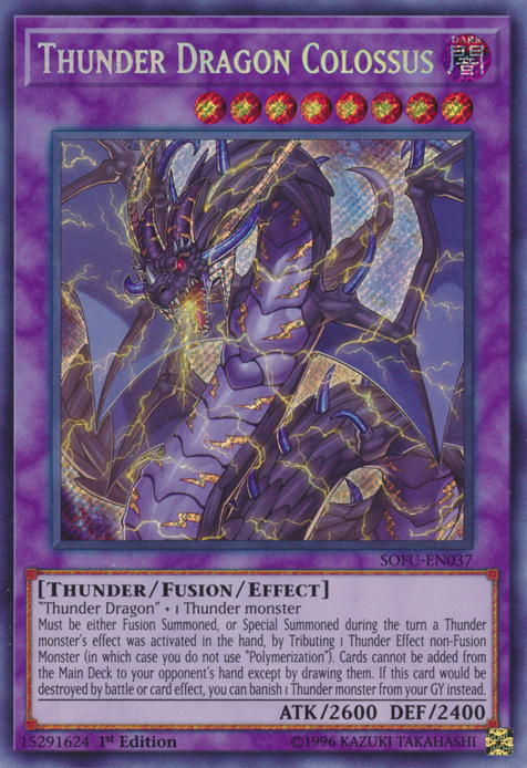 Thunder Dragon Colossus [SOFU-EN037] Secret Rare | L.A. Mood Comics and Games