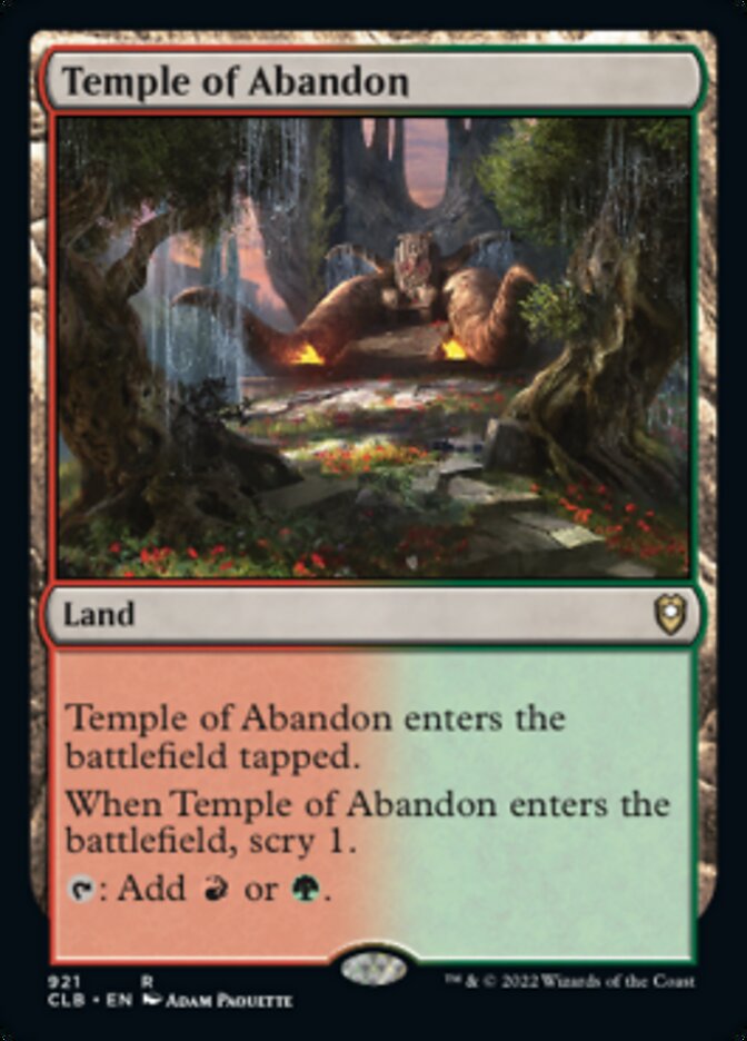 Temple of Abandon [Commander Legends: Battle for Baldur's Gate] | L.A. Mood Comics and Games