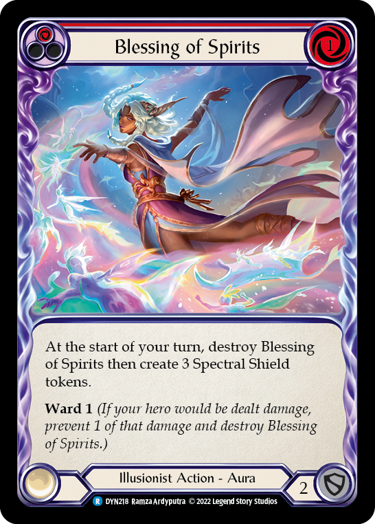 Blessing of Spirits (Red) [DYN218] (Dynasty)  Rainbow Foil | L.A. Mood Comics and Games