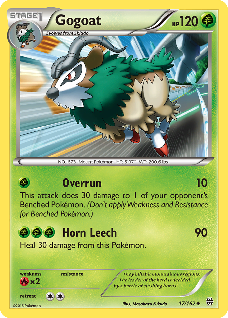 Gogoat (17/162) [XY: BREAKthrough] | L.A. Mood Comics and Games