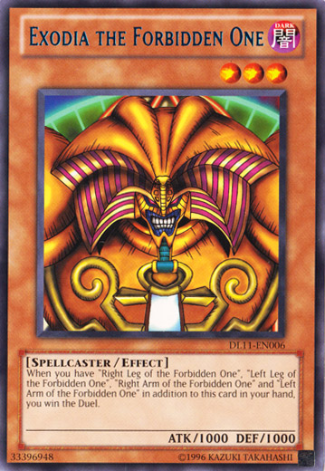 Exodia the Forbidden One (Blue) [DL11-EN006] Rare | L.A. Mood Comics and Games