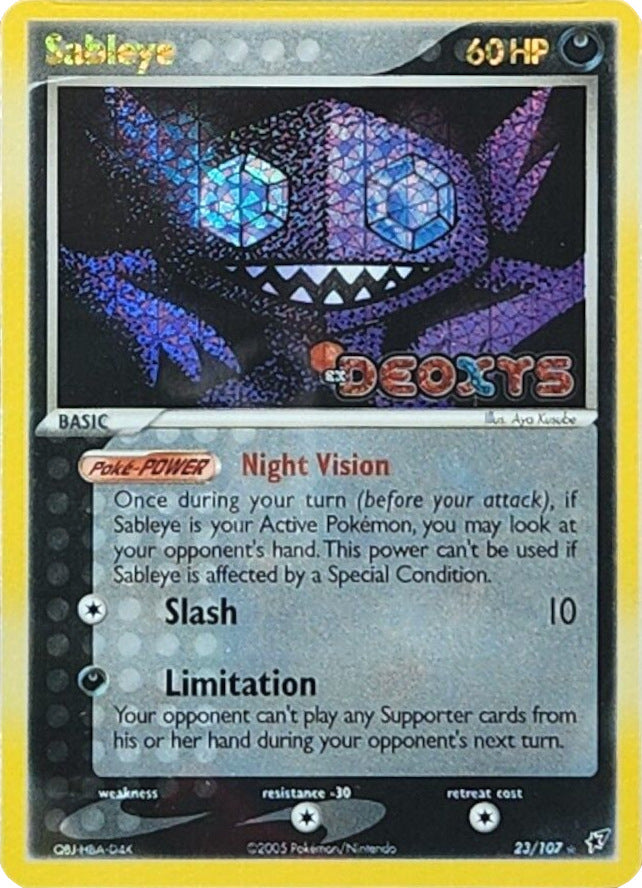 Sableye (23/107) (Stamped) [EX: Deoxys] | L.A. Mood Comics and Games