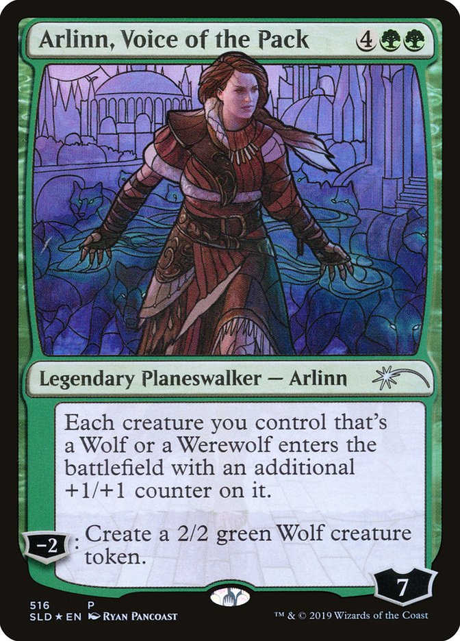 Arlinn, Voice of the Pack (Stained Glass) [Secret Lair Drop Promos] | L.A. Mood Comics and Games