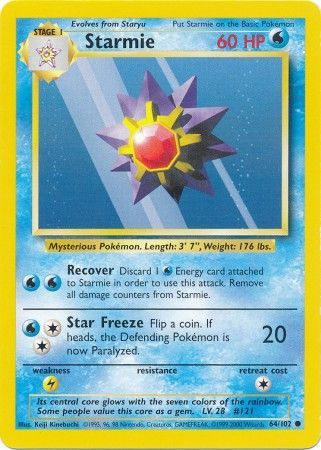 Starmie (64/102) [Base Set Unlimited] | L.A. Mood Comics and Games