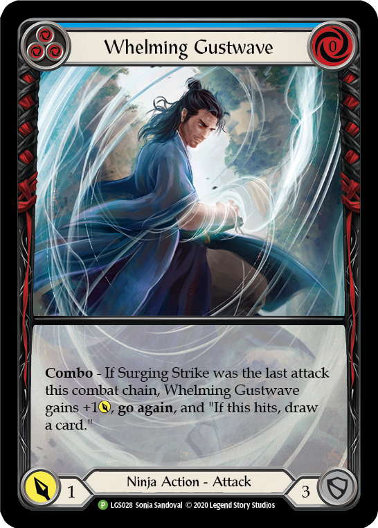 Whelming Gustwave (Blue) [LGS028] (Promo)  Rainbow Foil | L.A. Mood Comics and Games