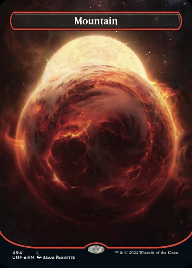 Mountain (494) (Orbital Space-ic Land) (Galaxy Foil) [Unfinity] | L.A. Mood Comics and Games