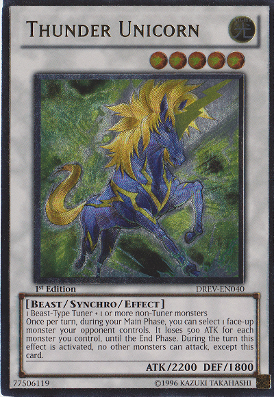 Thunder Unicorn [DREV-EN040] Ultimate Rare | L.A. Mood Comics and Games