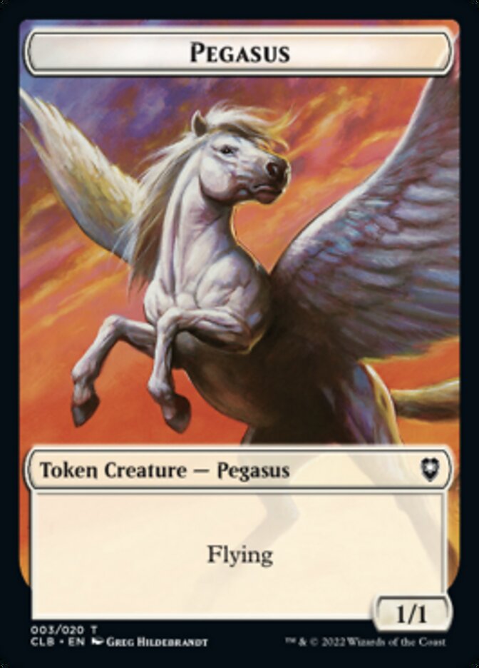 Pegasus Token [Commander Legends: Battle for Baldur's Gate Tokens] | L.A. Mood Comics and Games