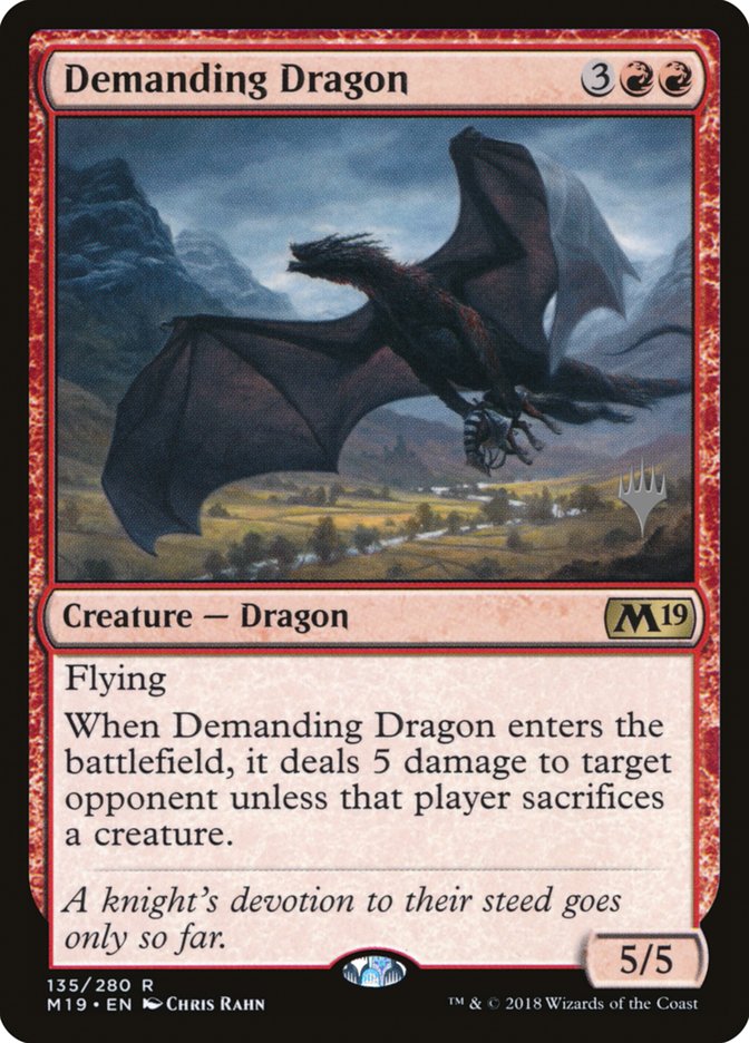 Demanding Dragon (Promo Pack) [Core Set 2019 Promos] | L.A. Mood Comics and Games