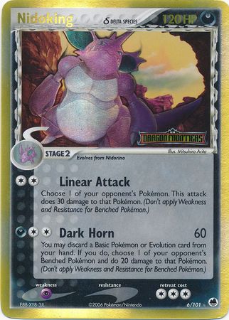 Nidoking (6/101) (Delta Species) (Stamped) [EX: Dragon Frontiers] | L.A. Mood Comics and Games