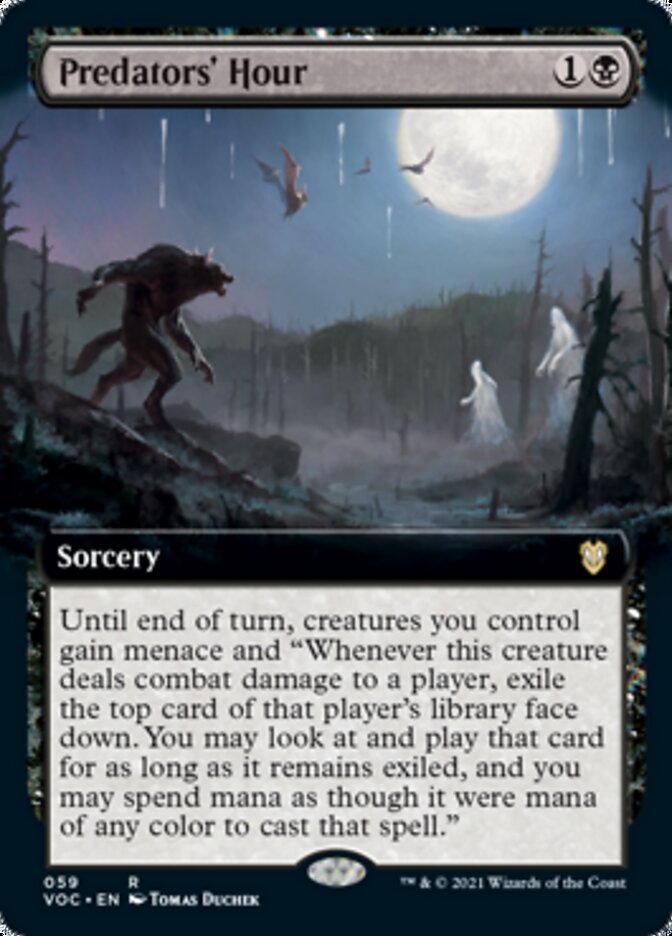 Predators' Hour (Extended Art) [Innistrad: Crimson Vow Commander] | L.A. Mood Comics and Games