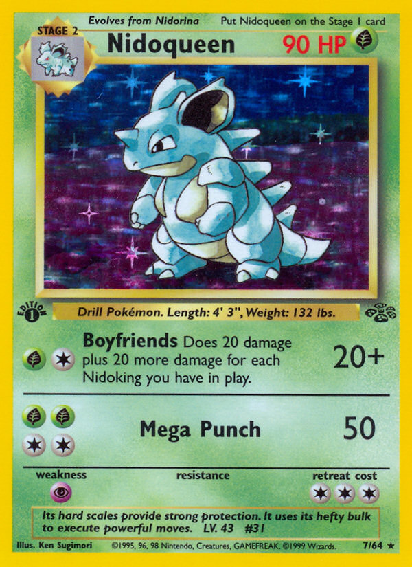 Nidoqueen (7/64) [Jungle 1st Edition] | L.A. Mood Comics and Games