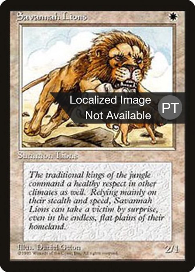 Savannah Lions [Fourth Edition (Foreign Black Border)] | L.A. Mood Comics and Games
