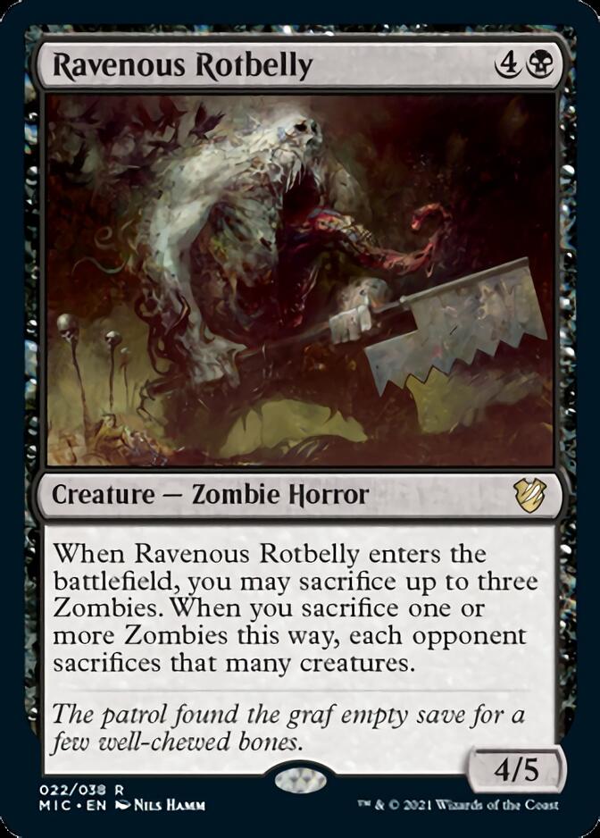 Ravenous Rotbelly [Innistrad: Midnight Hunt Commander] | L.A. Mood Comics and Games