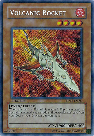 Volcanic Rocket [FOTB-EN000] Secret Rare | L.A. Mood Comics and Games