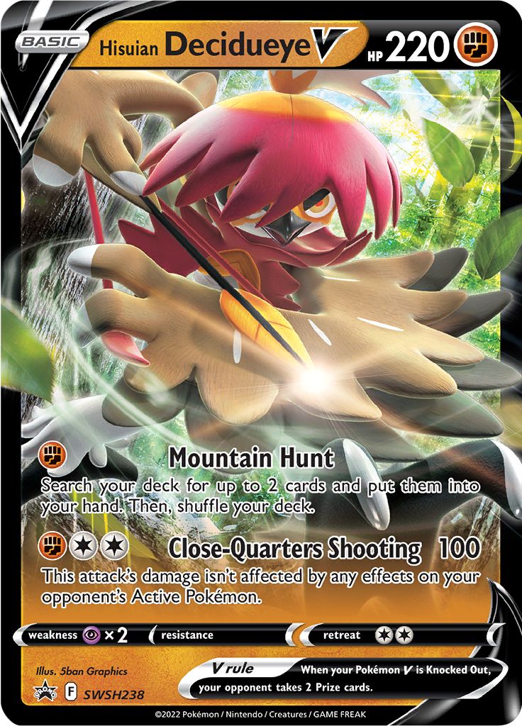 Hisuian Decidueye V (SWSH238) [Sword & Shield: Black Star Promos] | L.A. Mood Comics and Games