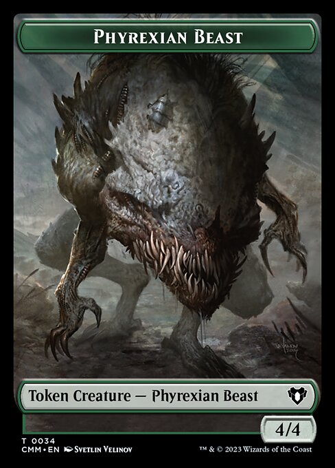 Eldrazi Spawn // Phyrexian Beast Double-Sided Token [Commander Masters Tokens] | L.A. Mood Comics and Games