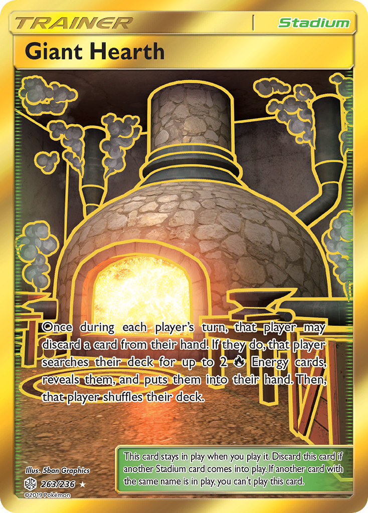 Giant Hearth (263/236) [Sun & Moon: Cosmic Eclipse] | L.A. Mood Comics and Games