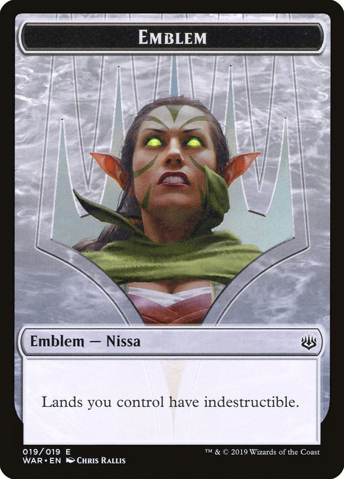Nissa, Who Shakes the World Emblem [War of the Spark Tokens] | L.A. Mood Comics and Games
