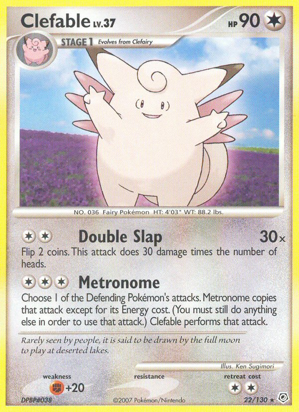 Clefable (22/130) [Diamond & Pearl: Base Set] | L.A. Mood Comics and Games