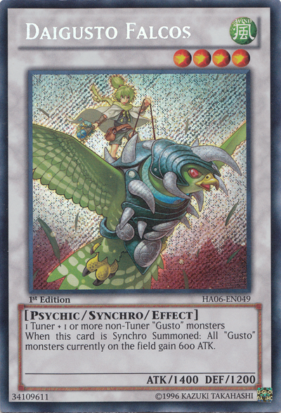 Daigusto Falcos [HA06-EN049] Secret Rare | L.A. Mood Comics and Games