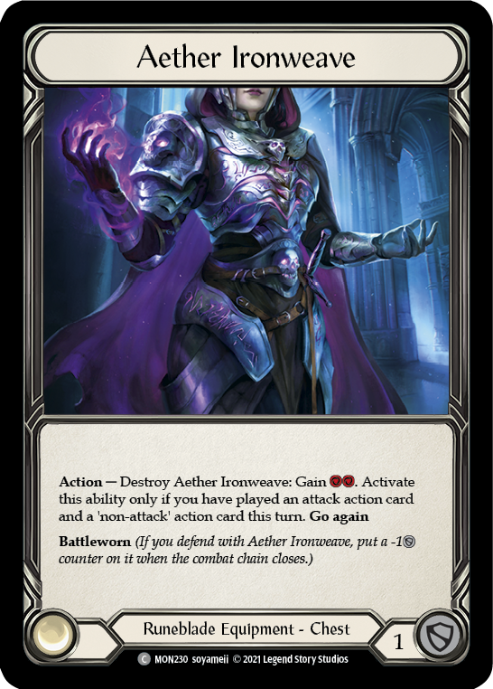 Aether Ironweave [MON230-CF] (Monarch)  1st Edition Cold Foil | L.A. Mood Comics and Games