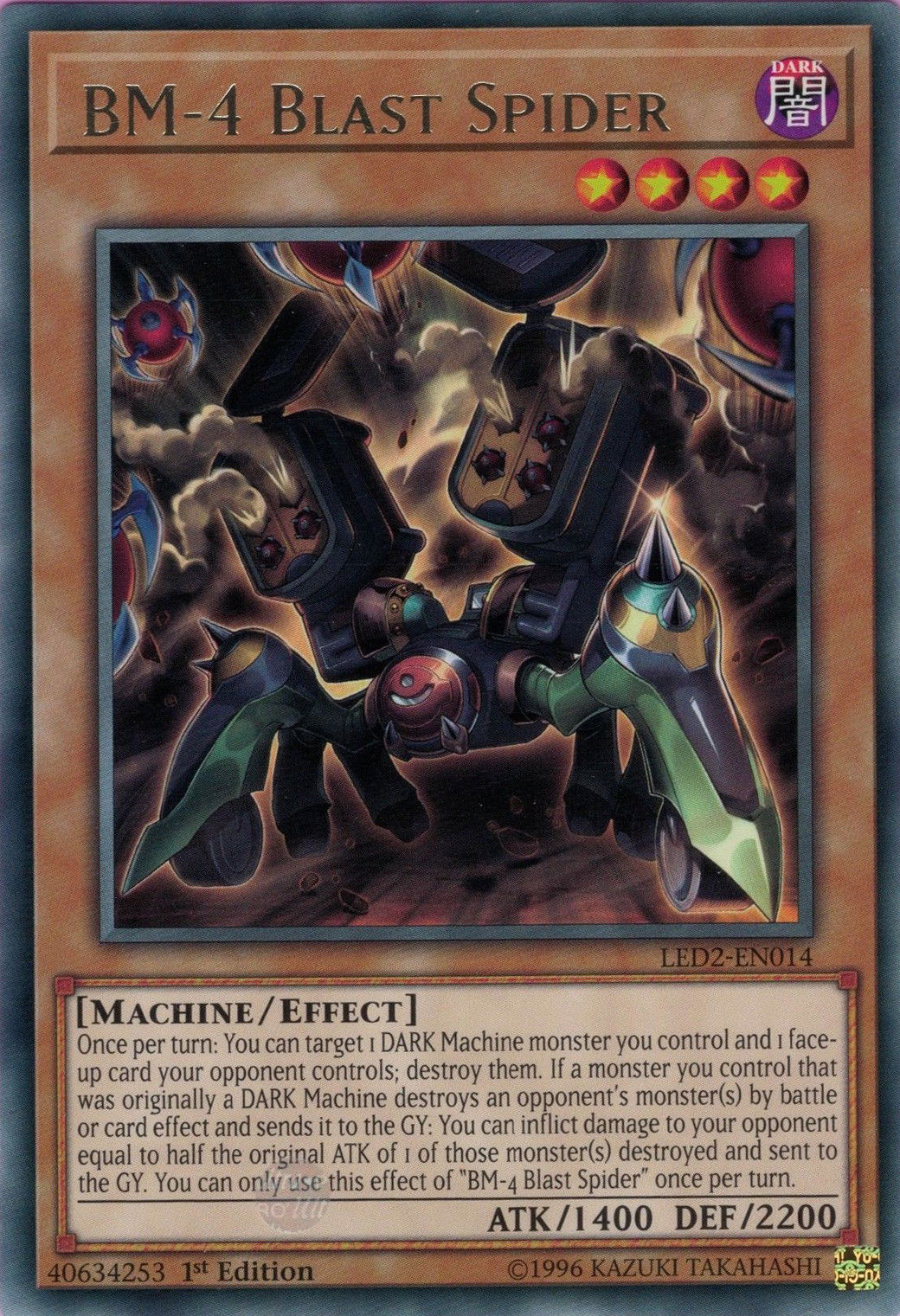 BM-4 Blast Spider [LED2-EN014] Rare | L.A. Mood Comics and Games