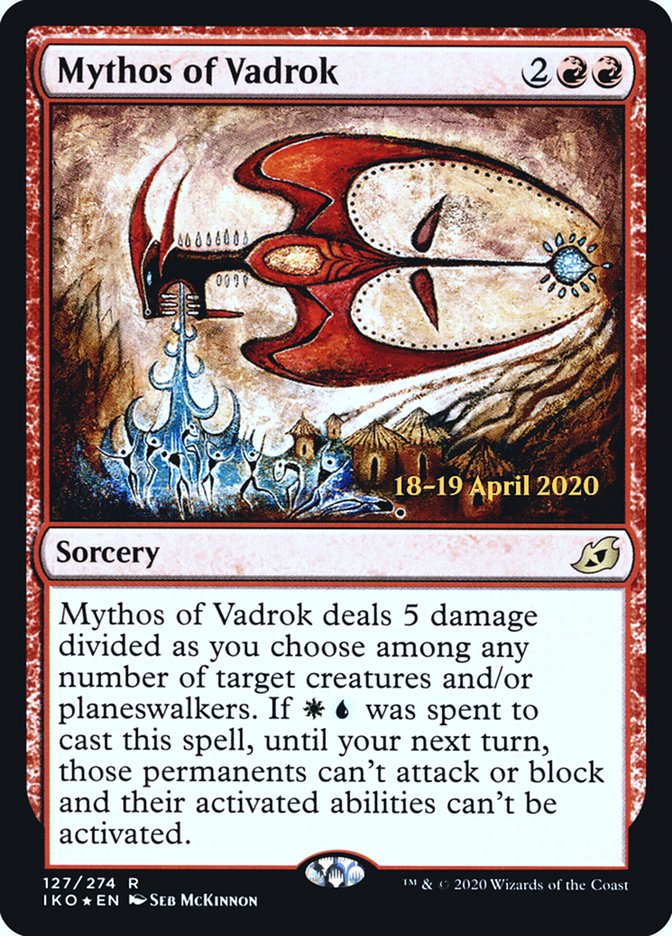 Mythos of Vadrok [Ikoria: Lair of Behemoths Prerelease Promos] | L.A. Mood Comics and Games