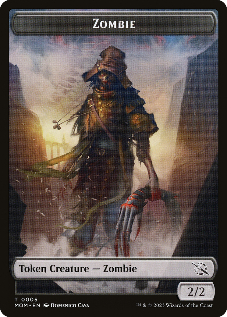 Treasure (21) // Zombie Double-Sided Token [March of the Machine Tokens] | L.A. Mood Comics and Games