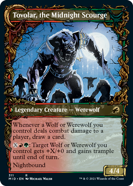 Tovolar, Dire Overlord // Tovolar, the Midnight Scourge (Showcase Equinox) [Innistrad: Midnight Hunt] | L.A. Mood Comics and Games
