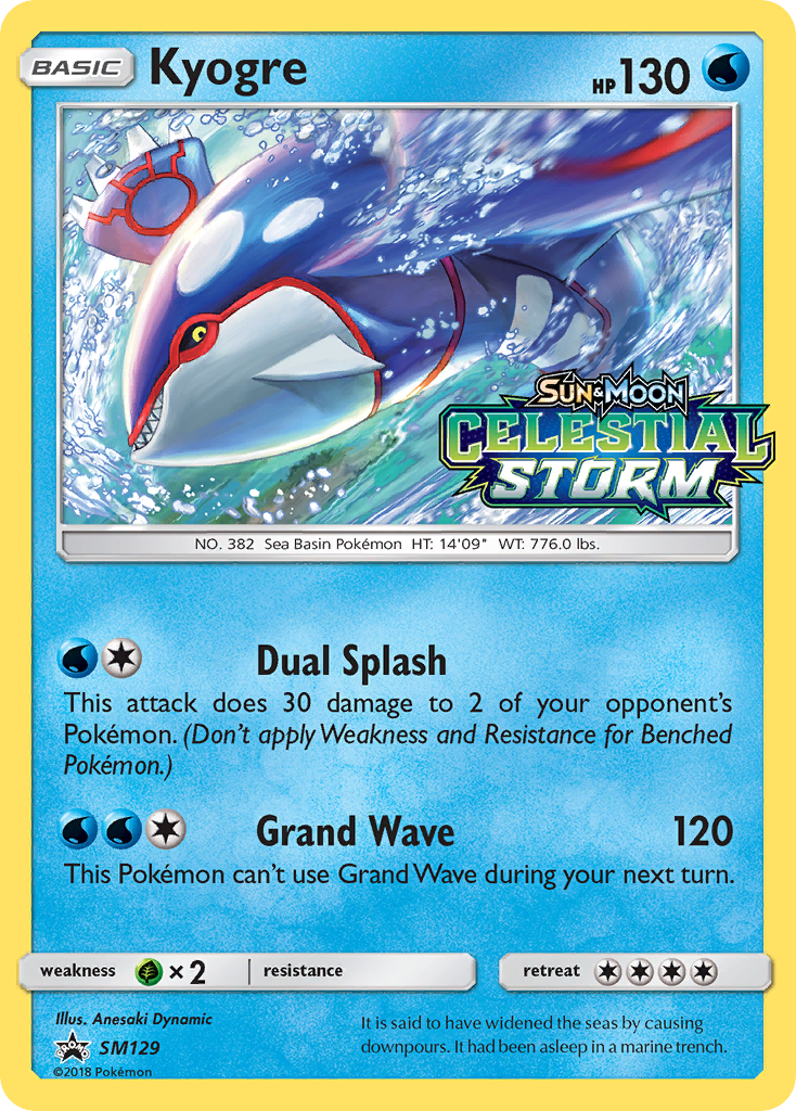 Kyogre (SM129) [Sun & Moon: Black Star Promos] | L.A. Mood Comics and Games