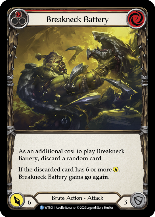Breakneck Battery (Red) [U-WTR011] (Welcome to Rathe Unlimited)  Unlimited Rainbow Foil | L.A. Mood Comics and Games