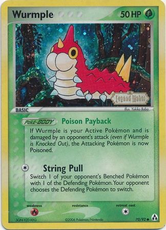 Wurmple (70/92) (Stamped) [EX: Legend Maker] | L.A. Mood Comics and Games