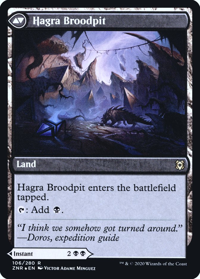 Hagra Mauling // Hagra Broodpit [Zendikar Rising Prerelease Promos] | L.A. Mood Comics and Games