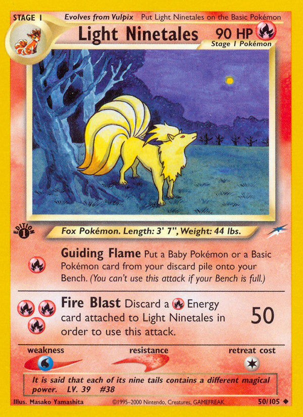 Light Ninetales (50/105) [Neo Destiny 1st Edition] | L.A. Mood Comics and Games