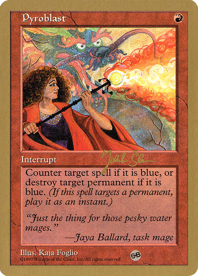 Pyroblast (Jakub Slemr) (SB) [World Championship Decks 1997] | L.A. Mood Comics and Games