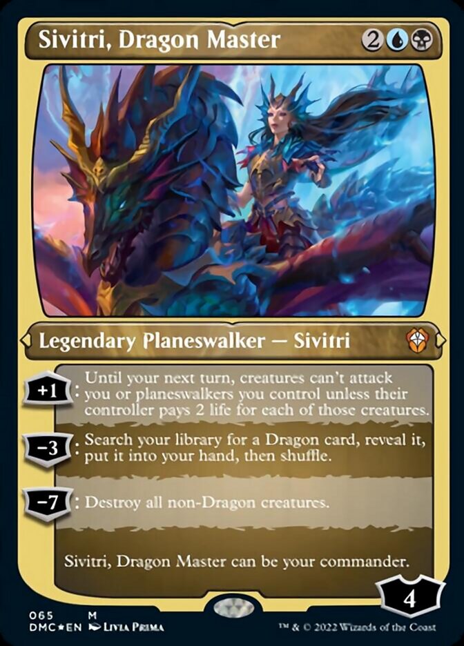 Sivitri, Dragon Master (Foil Etched) [Dominaria United Commander] | L.A. Mood Comics and Games