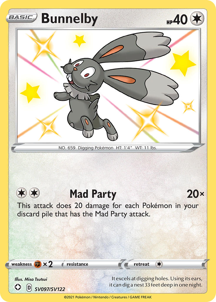 Bunnelby (SV097/SV122) [Sword & Shield: Shining Fates] | L.A. Mood Comics and Games