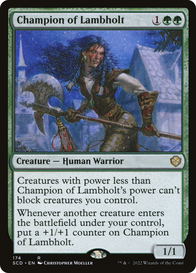 Champion of Lambholt [Starter Commander Decks] | L.A. Mood Comics and Games