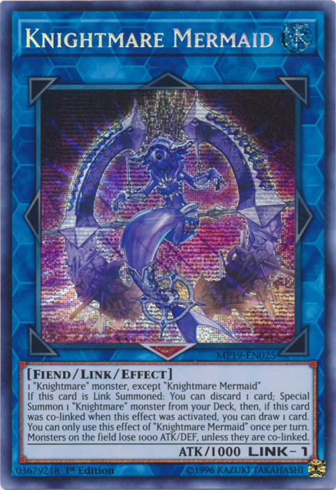 Knightmare Mermaid [MP19-EN025] Prismatic Secret Rare | L.A. Mood Comics and Games
