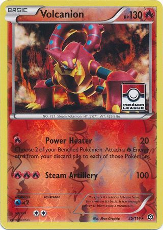 Volcanion (25/114) (League Promo) [XY: Steam Siege] | L.A. Mood Comics and Games