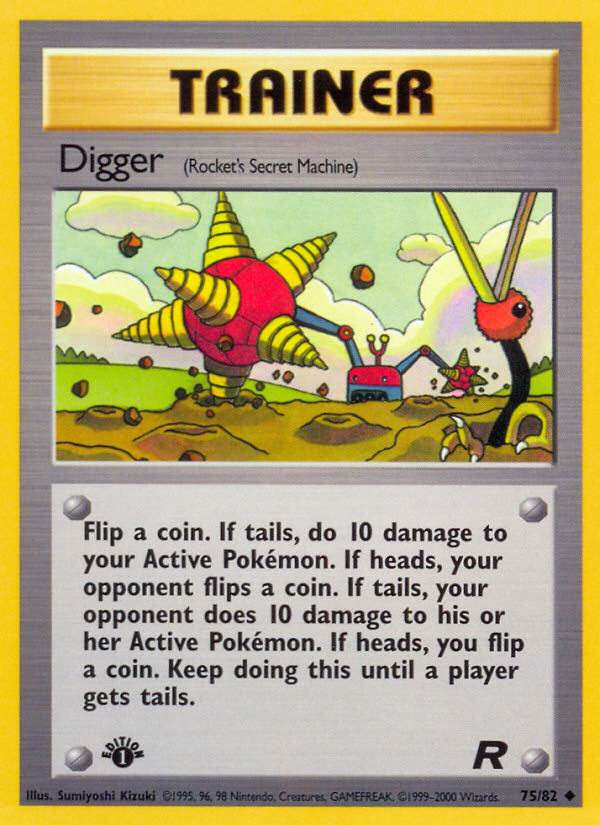 Digger (75/82) [Team Rocket 1st Edition] | L.A. Mood Comics and Games