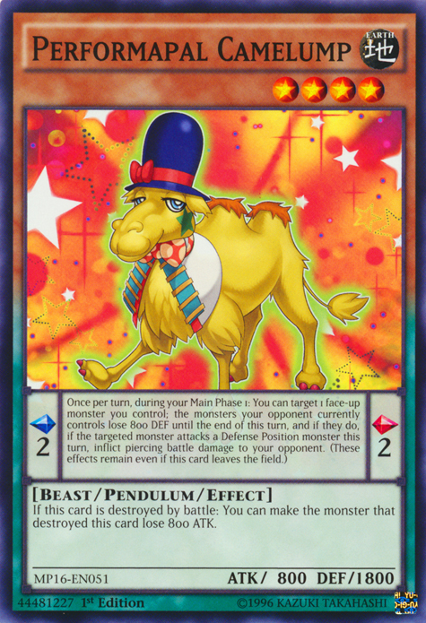Performapal Camelump [MP16-EN051] Common | L.A. Mood Comics and Games